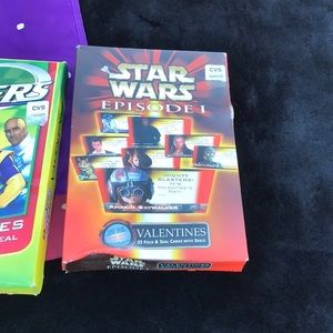 2 NIB Sealed Boxes of Valentines Cards + Seals Star Wars Episode 1 NASCAR Racers